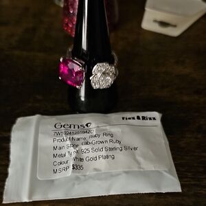 Ruby .925 Sterling Silver Ring